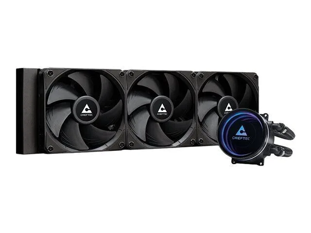 Chieftec Iceberg 360 Dark Υδρόψυξη Επεξεργαστή Τριπλού Ανεμιστήρα 120mm για Socket AM4/AM5/1700/1200/115x - Image 1