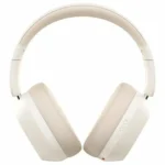 Baseus Bass 35 Max Ασύρματα / Ενσύρματα On Ear Ακουστικά με 46 ώρες Λειτουργίας και Quick Charge Λευκά