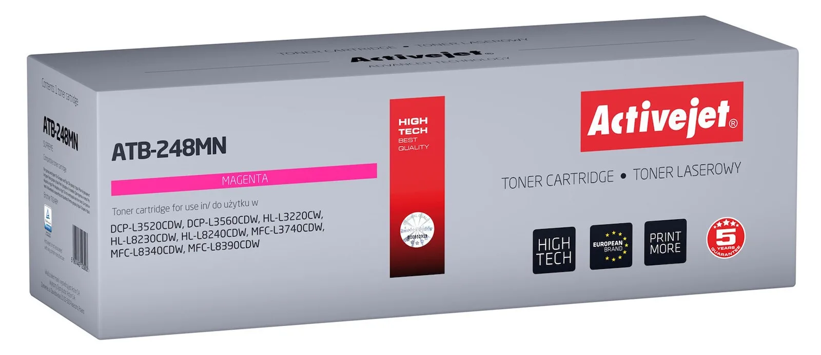 20250122103021_active_jet_symvato_toner_gia_laser_ektypoti_brother_tn248m_1000_selidon_matzenta_atb_248mn Active Jet Συμβατό Toner για Laser Εκτυπωτή Brother TN248M 1000 Σελίδων Ματζέντα (ATB-248MN) - Image 1