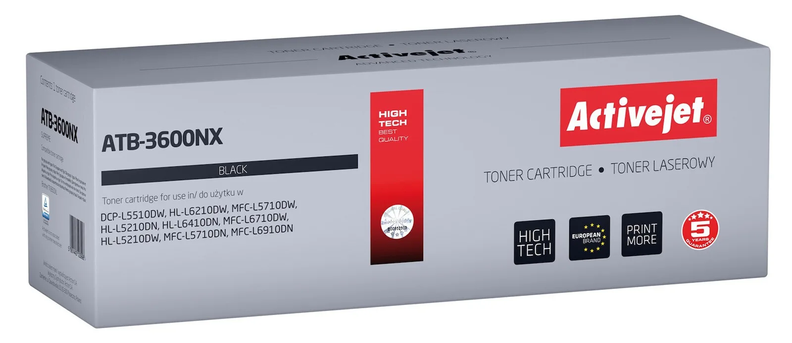 20250122103021_active_jet_symvato_toner_gia_laser_ektypoti_brother_tn3600xl_6000_selidon_mayro_atb_3600nx Active Jet Συμβατό Toner για Laser Εκτυπωτή Brother TN3600XL 6000 Σελίδων Μαύρο (ATB-3600NX) - Image 1