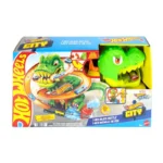 Hot Wheels City T-Rex Πίστα Πυροσβεστικός Σταθμός 1:64 για 4+ Ετών