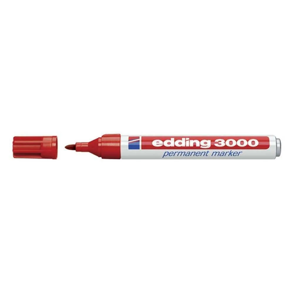 20250123095814_c0f0fd6c Edding 3000 Ανεξίτηλος Μαρκαδόρος Κόκκινος - #FF0000 4-3000002 - Image 1