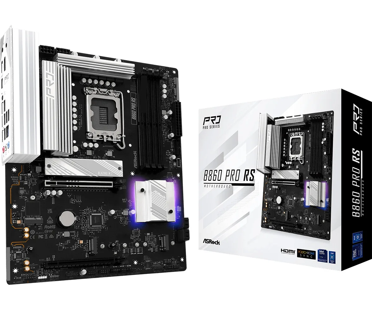 ASRock B860 Pro RS Motherboard ATX με Intel 1851 Socket 90-MXBRM-A0UAYZ - Image 1