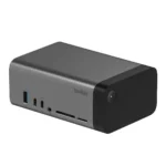 Belkin 11-in-1 Pro GaN Dock USB-C Docking Station με HDMI 4K PD Ethernet και σύνδεση 3 Οθονών Γκρι