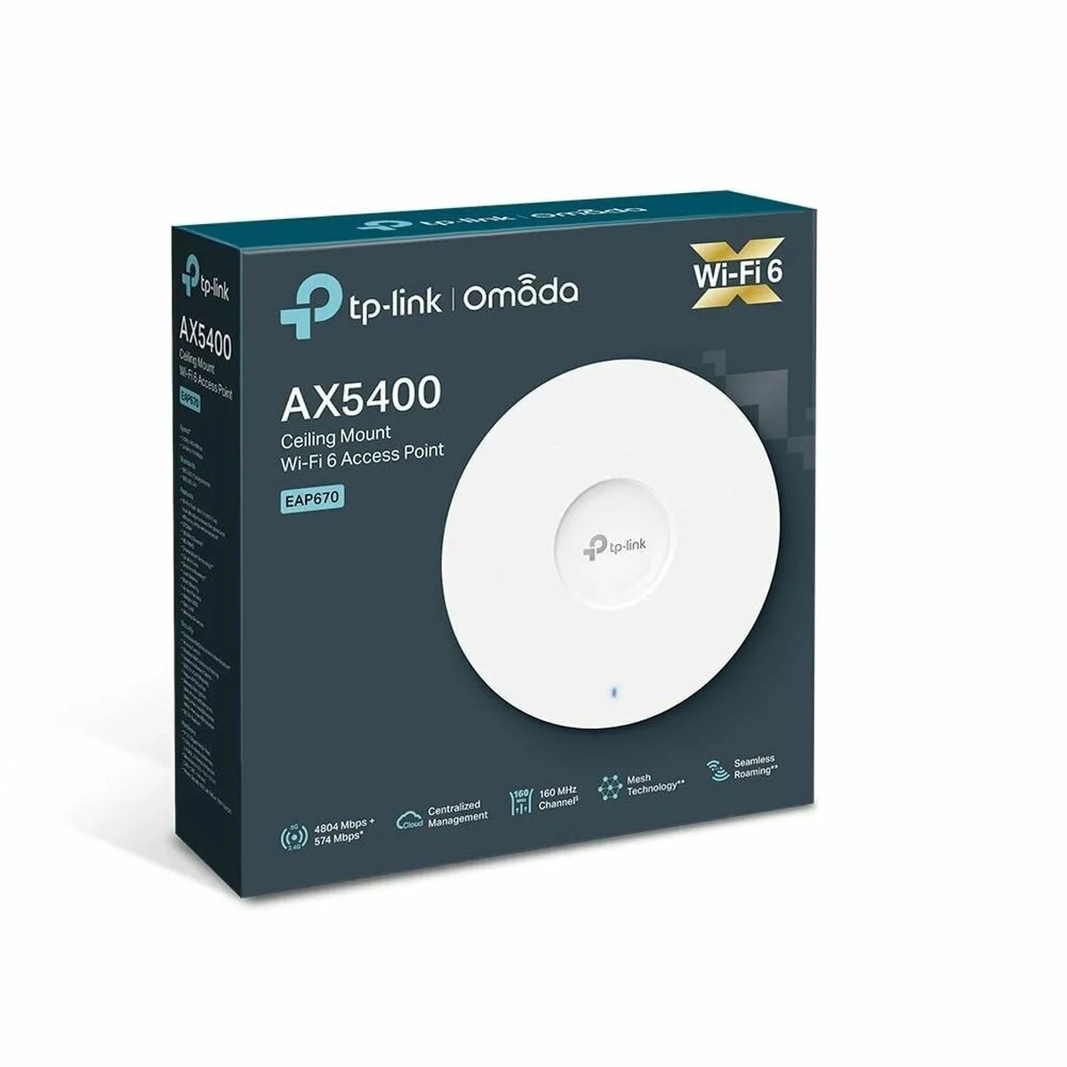 20250128115501_tp_link_eap670_v1_wifi_mesh_network_access_point_wi_fi_6_dual_band_2_4_5ghz TP-LINK EAP670 v1 WiFi Mesh Network Access Point Wi‑Fi 6 Dual Band (2.4 & 5GHz) - Image 1