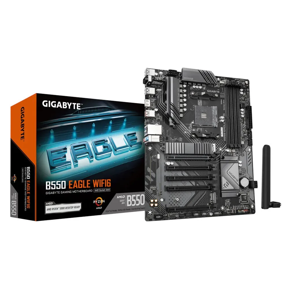 Gigabyte B550 Eagle WIFI6 Motherboard ATX με AMD AM4 Socket - Image 1