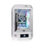 Thermaltake The Tower 250 Gaming Mini Tower Κουτί Υπολογιστή με Πλαϊνό Παράθυρο και RGB Φωτισμό Snow