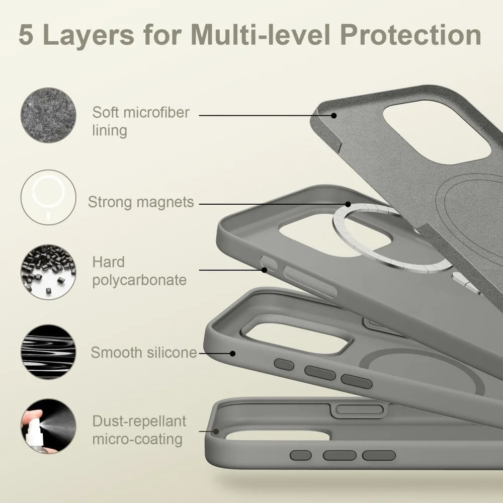 20250129162046_93a67e70 Tech-Protect Matte Back Cover Σιλικόνης 1.7mm Γκρι (iPhone 16 Pro) - Image 1