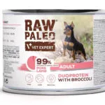 VetExpert Raw Paleo Υγρή Τροφή Σκύλων σε Κονσέρβα με Χοιρινό και Αρνί χωρίς Σιτηρά & Γλουτένη 200gr