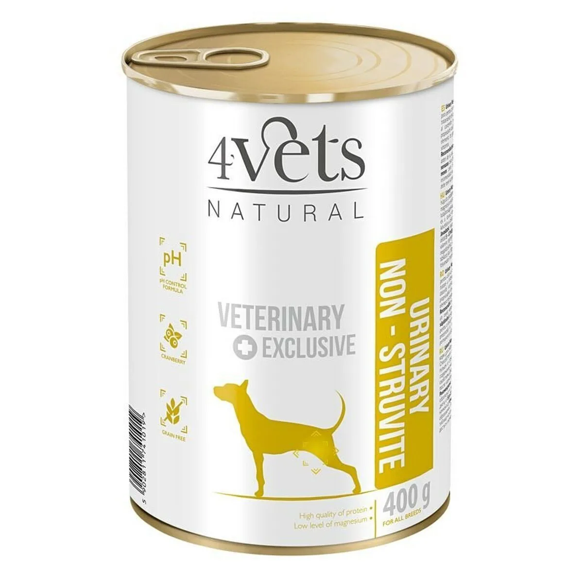 4Vets Natural Urinary No Struvit Υγρή Τροφή Σκύλων σε Κονσέρβα Διαίτης με Γαλοπούλα χωρίς Σιτηρά & Γλουτένη 400gr VET4VEKMP0006 - Image 1