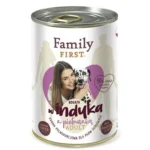 Family First Υγρή Τροφή Σκύλων σε Κονσέρβα με Γαλοπούλα και Καρότο χωρίς Γλουτένη 400gr
