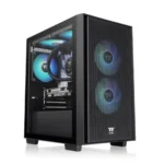 Thermaltake Versa H16 TG ARGB Gaming Micro Tower Κουτί Υπολογιστή με Πλαϊνό Παράθυρο Μαύρο