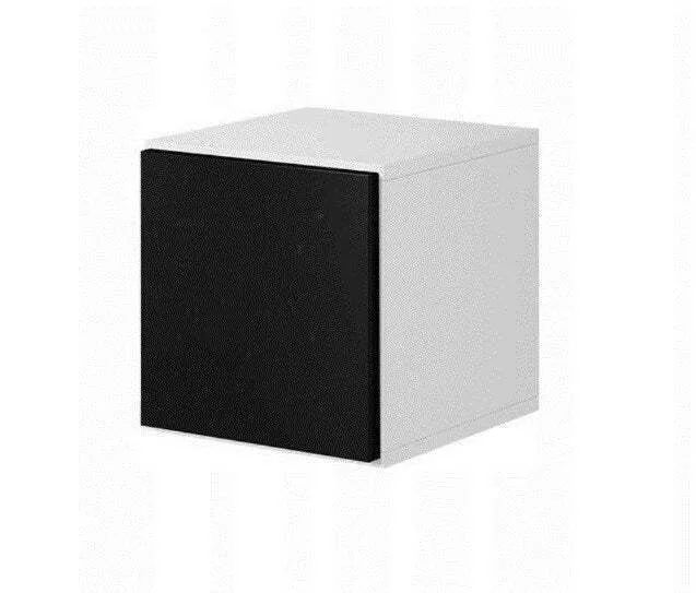 20250131144418_ntoulapi_toichou_white_black_37x39x37ek Ντουλάπι Τοίχου Roco RO5 White/Black 37x39x37εκ. - Image 1