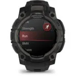 Garmin Instinct 3 AMOLED Aluminium 45mm Αδιάβροχο Smartwatch με Παλμογράφο (Black with Black Band)