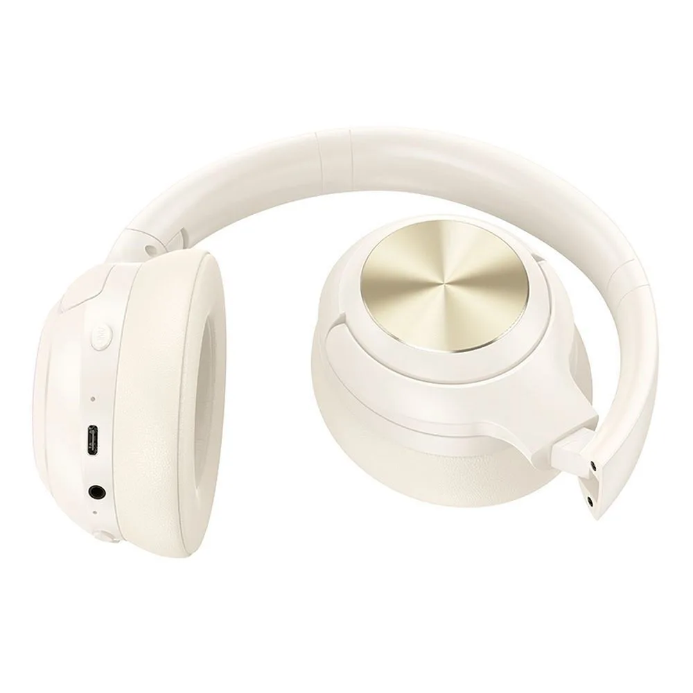 20250203135227_322104b7 Hoco W54 Ασύρματα / Ενσύρματα Over Ear Ακουστικά με 30 ώρες Λειτουργίας Milky White - Image 1