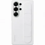 Samsung Standing Grip Back Cover Σιλικόνης με Λουράκι Λευκό (Galaxy S25 Ultra) EF-GS938CWEGWW