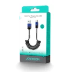 Joyroom S-a43 Spiral USB 2.0 Cable USB-C male - USB-A 60W Μαύρο 1.5m