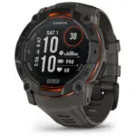 Garmin Instinct 3 Solar Aluminium 50mm Αδιάβροχο Smartwatch με Παλμογράφο (Black with Charcoal Band)