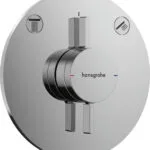 Hansgrohe 75418000 Μίκτης Μπαταρίας Εντοιχισμού για Ντουζιέρα Ασημί 4059625471470