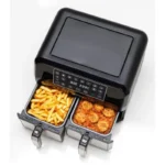 Kenwood Air Fryer με Διπλό Αποσπώμενο Κάδο 8lt Μαύρο HFM20.000MB
