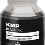 KMP Συμβατό Μελάνι Εκτυπωτή InkJet Canon GI-56 PGBK Μαύρο 1τμχ