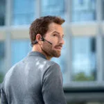 Shokz OpenComm2 Ασύρματα Bone Conduction Multimedia Ακουστικά με μικρόφωνο και σύνδεση Bluetooth