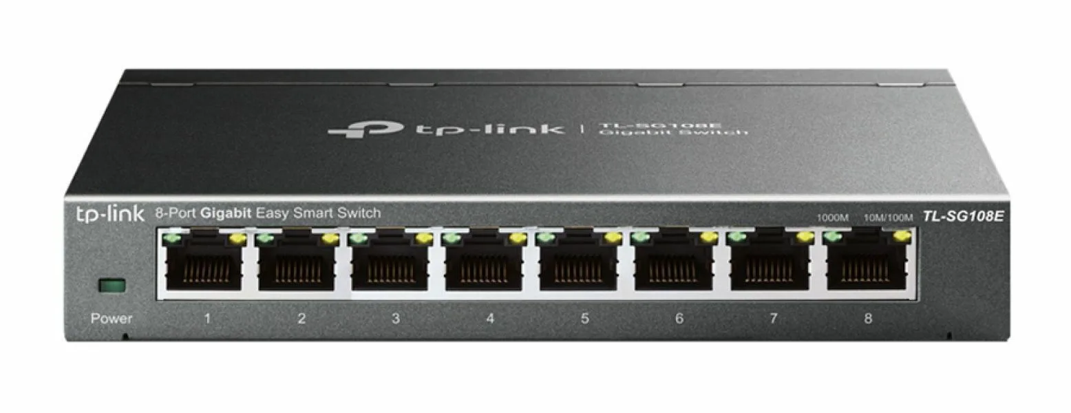 TP-LINK TL-SG108E v6 Unmanaged L2 Switch με 8 Θύρες Gigabit (1Gbps) Ethernet - Image 1