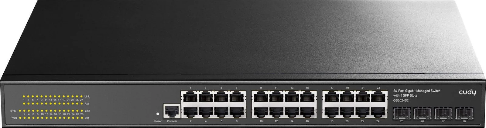 Cudy GS2024S2 v1 Unmanaged L2 Switch με 24 Θύρες Gigabit (1Gbps) Ethernet και 4 SFP Θύρες - Image 1