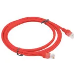 Lanberg U/UTP Cat.5e Καλώδιο Δικτύου Ethernet 2m Κόκκινο 10τμχ PCU5-20CC-0200-R