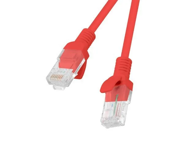20250206131358_9b3d4323 Lanberg U/UTP Cat.6 Καλώδιο Δικτύου Ethernet 0.5m Κόκκινο 10τμχ PCU6-20CC-0050-R - Image 1