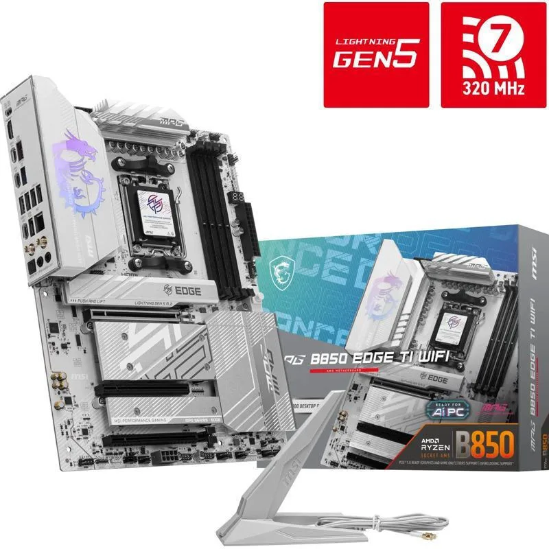 20250206131400_msi_mpg_b850_edge_ti_wifi_motherboard_atx_me_amd_am5_socket MSI MPG B850 EDGE TI WIFI Motherboard ATX με AMD AM5 Socket 7E62-001R - Image 1