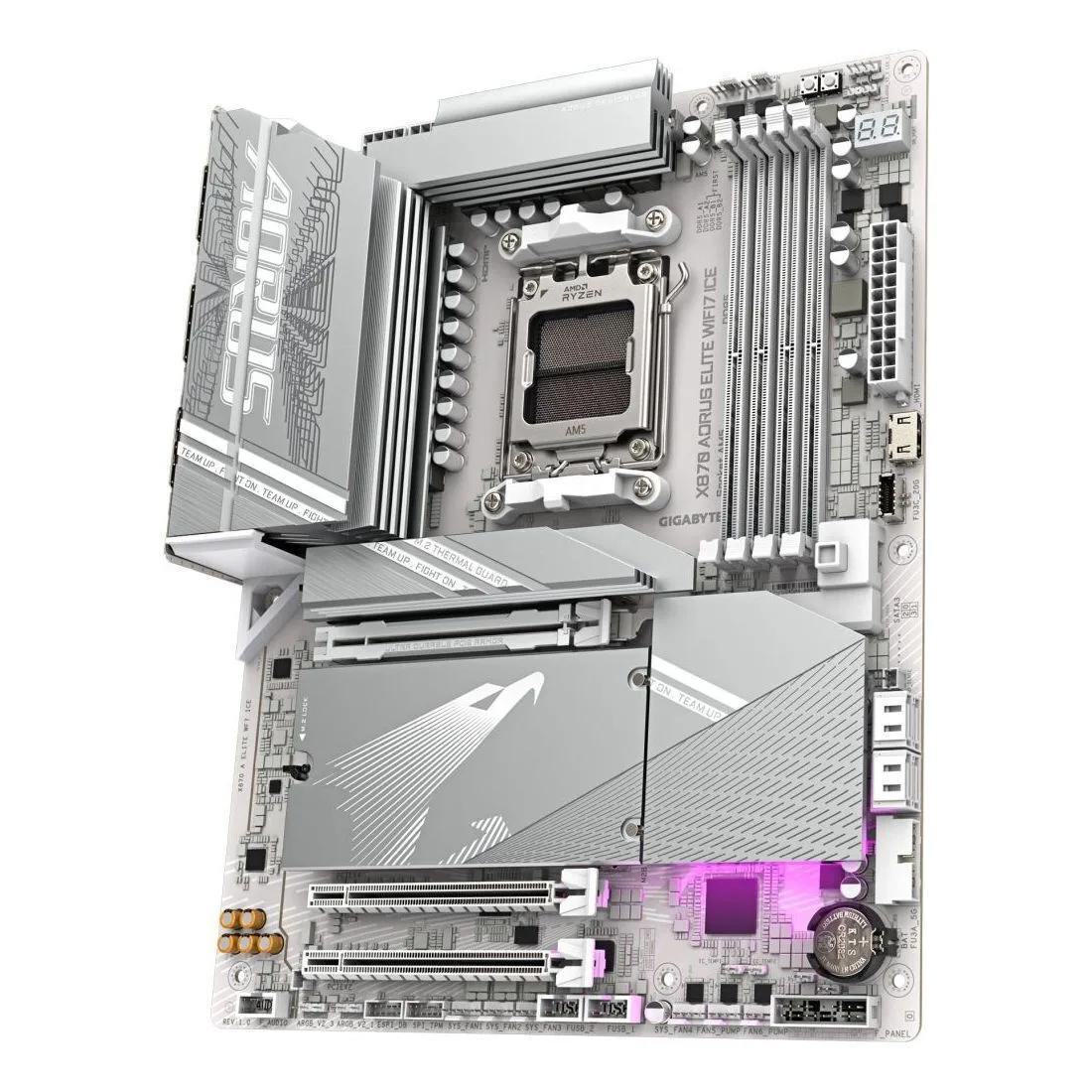 Gigabyte X870 Aorus Elite WIFI7 ICE Motherboard ATX με AMD AM5 Socket - Image 1
