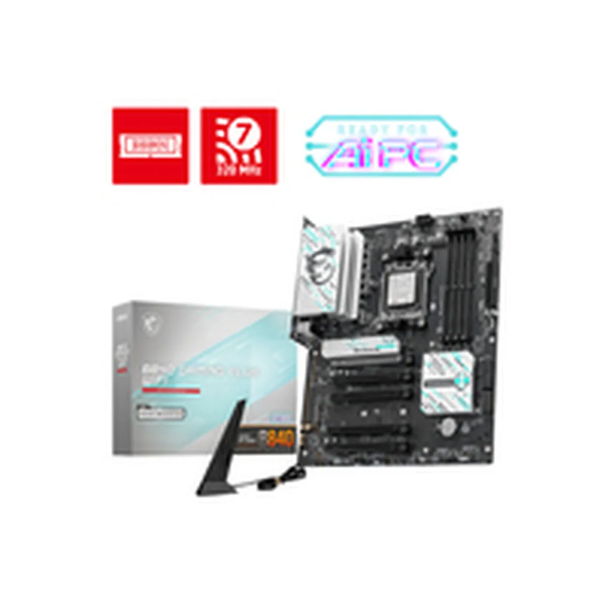 MSI B840 GAMING PLUS WIFI Motherboard ATX με AMD AM5 Socket 7E57-002R - Image 1
