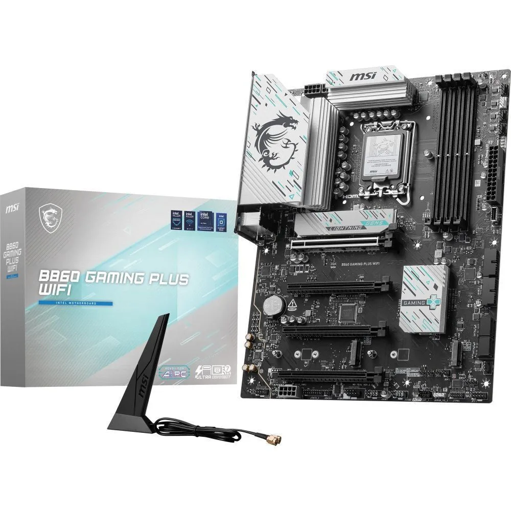 MSI B860 Gaming Plus WIFI Motherboard ATX με Intel 1851 Socket 911-7E41-003 - Image 1