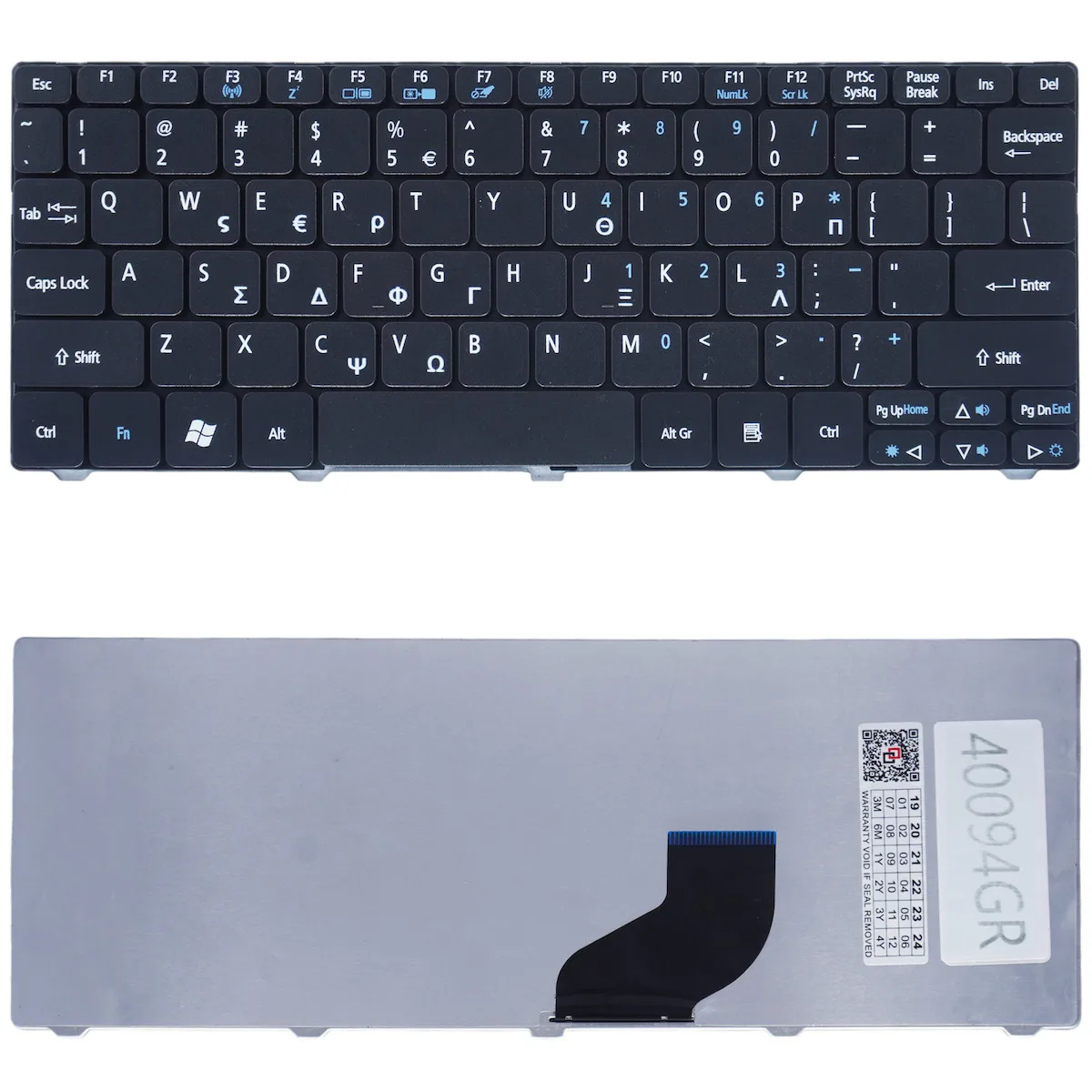 Πληκτρολόγιο Laptop Acer Aspire One Keyboard 90.4gs07.c0r 9j.n3k82.s0f 9z.n2m82.b1k 9z.n3k82.00a 9z.n3k82.00e 9z.n3k82.00r 9z.n3k82.00s 9z.n3k82.00u 9z.n3k82.01n 9z.n3k82.10r 9z.n3k82.10s 9z.n3k82.10t 9z.n3k82.10u 9z.n3k82.20g Κωδ.40094gr - Image 1