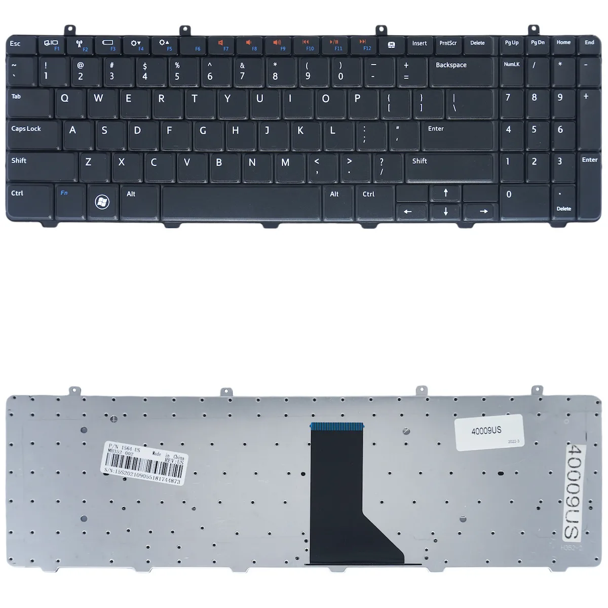 Πληκτρολόγιο Laptop Dell 01mhm5 0492gx 0690v7 0h27ft 0hx72h 0xhkkf 0yy7hg 9z.n4bsq.001 9z.n4bsq.00g 9z.n4bsq.00r 9z.n4bsq.00t 9z.n4bsq.01a 9z.n4bsq.01b 9z.n4bsq.0sq 9z.n4g82.00m 9z.n4g82.b01 9z.n4g82.b0f Aenm6q00110 Aeum6400010 Κωδ.40009us - Image 1