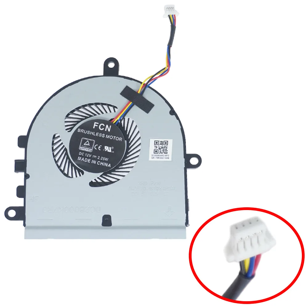 Ανεμιστηράκι Laptop Cpu Cooling Fan Dell Inspiron 3593 Reg Model P75f Reg Type P75f013 Dfs531005mc0t 07mcd0 Cn-07mcd0-fos00-02n-04xj-a00 4pins Κωδ.80626 - Image 1
