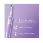 Oral-B Vitality Pro Protect X Clean Ηλεκτρική Οδοντόβουρτσα με Χρονομετρητή Lilac