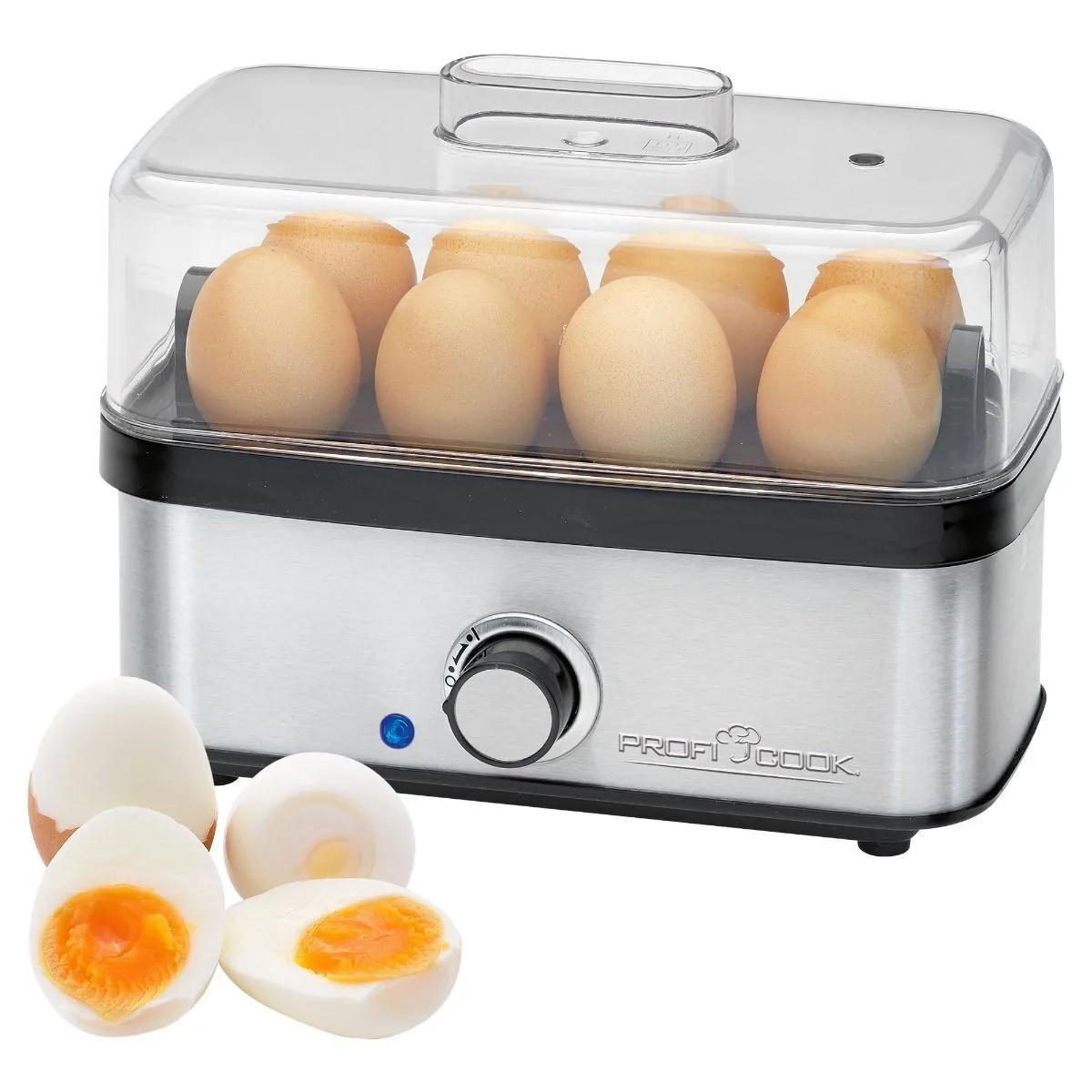 20250207160511_0631d4ef Profi Cook Βραστήρας Αυγών 8 Θέσεων 400W Γκρι - Image 1
