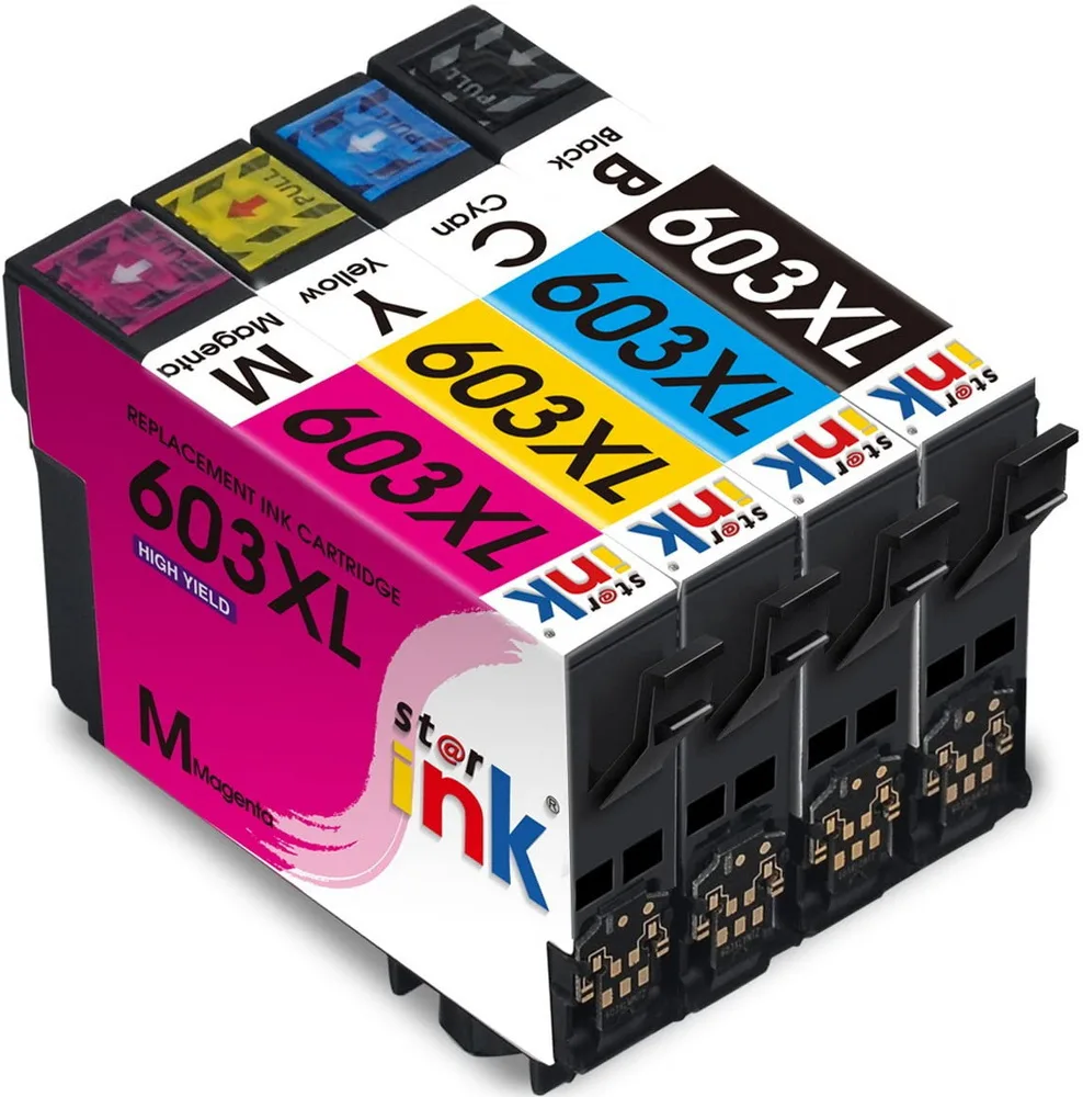 Μελάνι Epson Συμβατό 603xl Bk C M Y Multipack Σελίδες:500/350 Colour 4150 3100 3150 2150 2105 2155 2100 3105 4100 4105 4155 2810dwf 2830dwf 2835dwf 2850dwf 2870dwf 2820dwf 2840dwf 2845dwf - Image 1