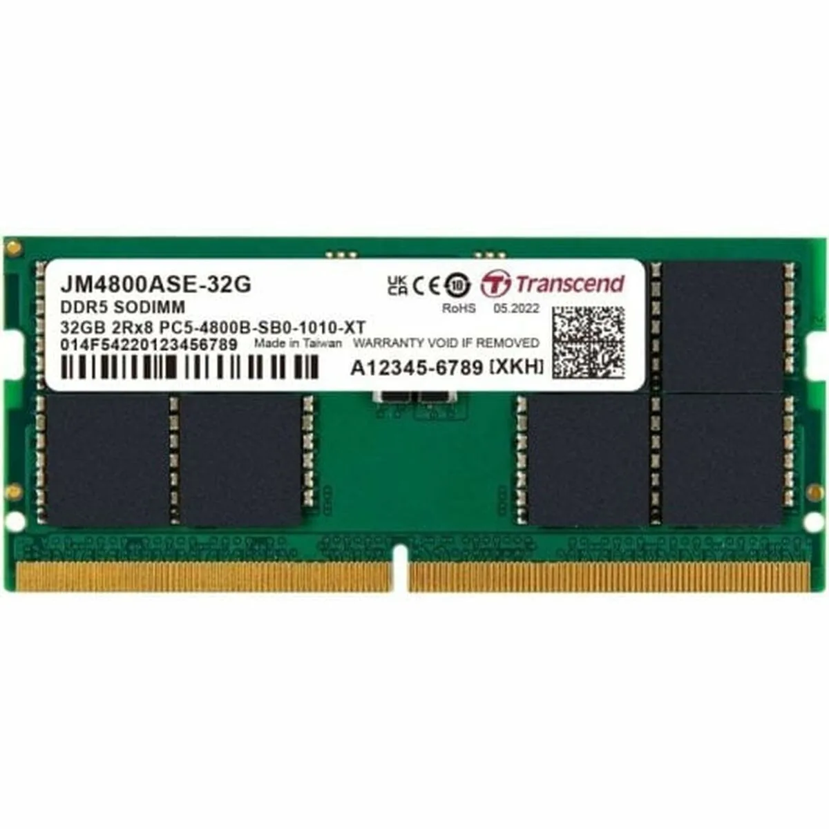 Transcend DDR5 με Module 1x32GB και Ταχύτητα 4800 για Laptop JM4800ASE-32G - Image 1