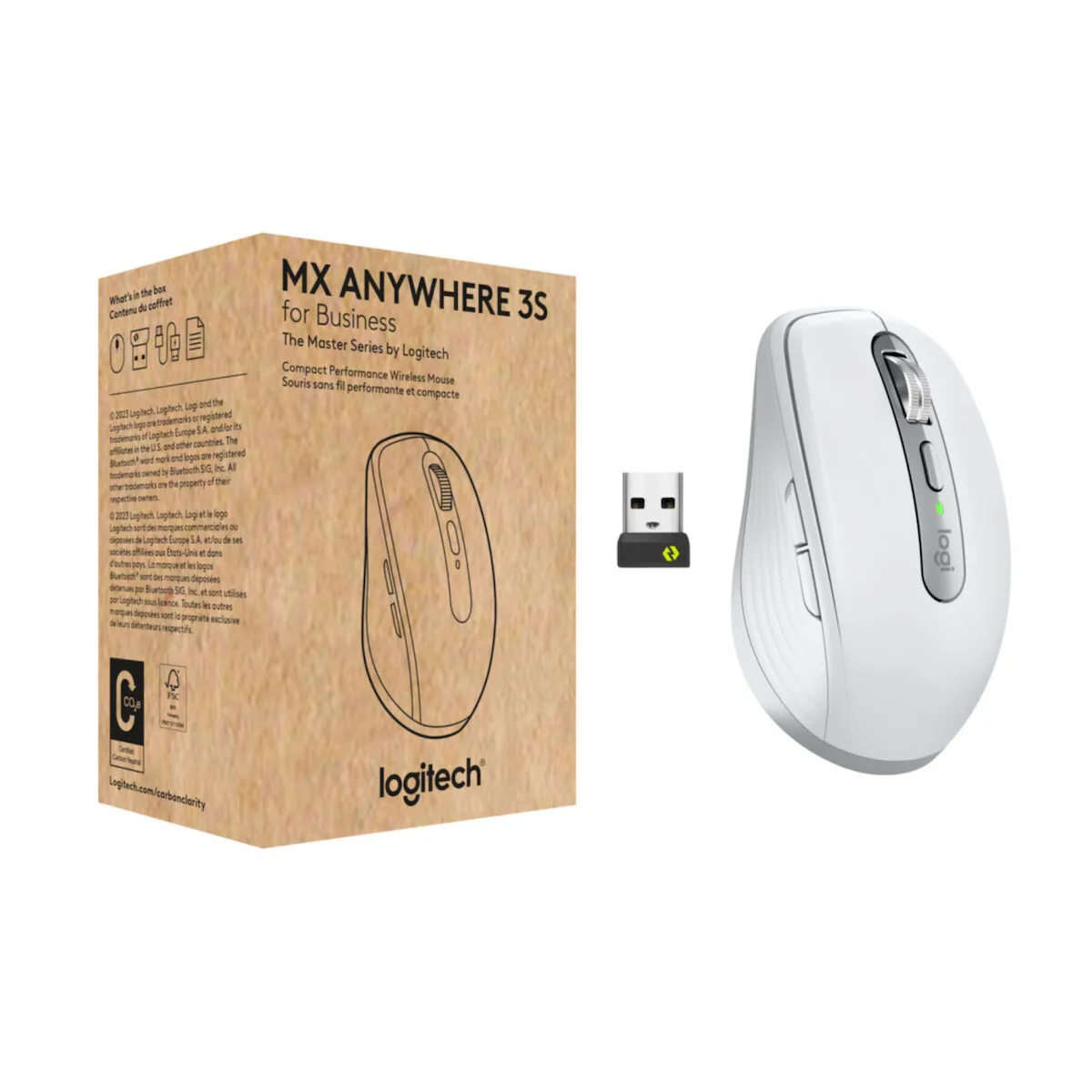 Logitech MX Anywhere 3S For Business Ασύρματο Ποντίκι Pale Gray - Image 1