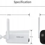 Foscam 1375505 IP Κάμερα Παρακολούθησης Wi-Fi Full HD+ 4MP Αδιάβροχη Μπαταρίας με Αμφίδρομη Επικοινωνία