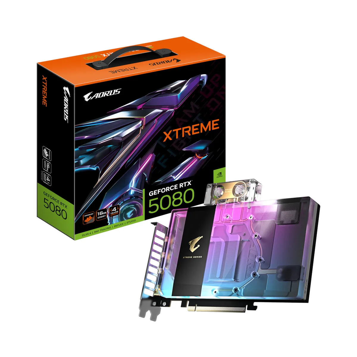 Gigabyte GeForce RTX 5080 16GB GDDR7 Xtreme Waterforce WB Κάρτα Γραφικών GV-N5080AORUSX WB-16GD - Image 1