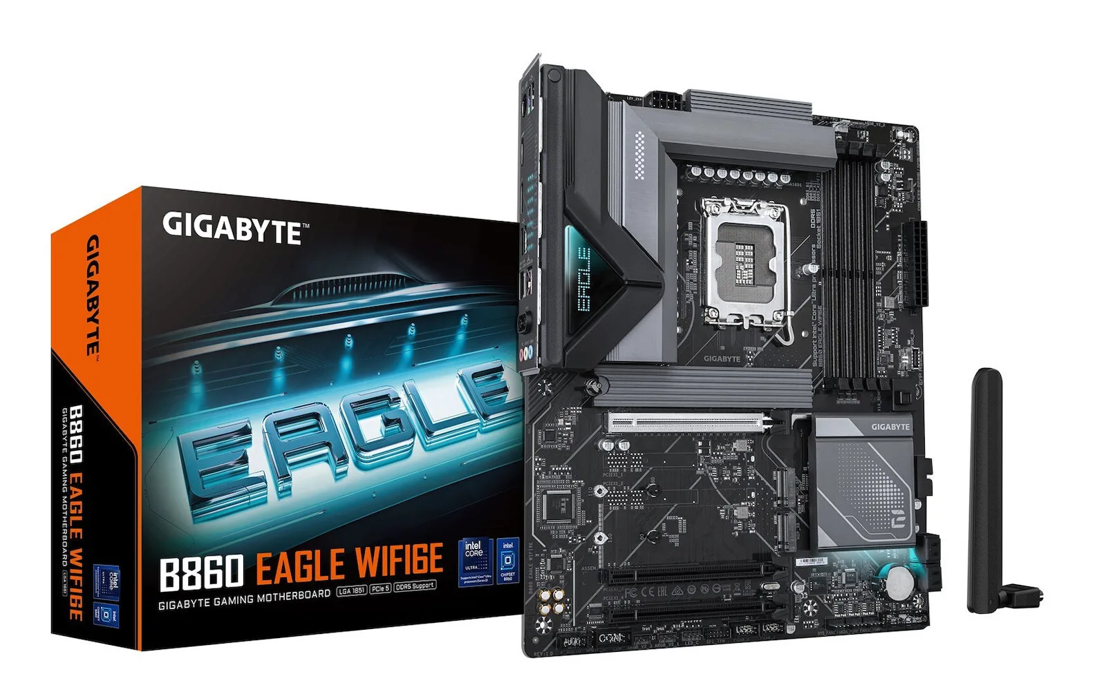 Gigabyte B860 Eagle WIFI6E Motherboard ATX με Intel 1851 Socket - Image 1