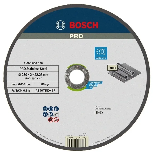 20250214101313_bosch_2608600096_diskos_kopis_metallou_230mm_me_46_dontia Bosch Δίσκος Κοπής Μετάλλου με 46 Δόντια 230mm 2608600096 - Image 1