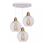 Megapap Amos Κρεμαστό Φωτιστικό Λευκό με Ντουί E27 30x30x65εκ. GP036-0019,2
