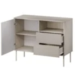 Μπουφές 1d2s Tresse Ξύλινος με Συρτάρια Cashmere Matt 100x40x75cm