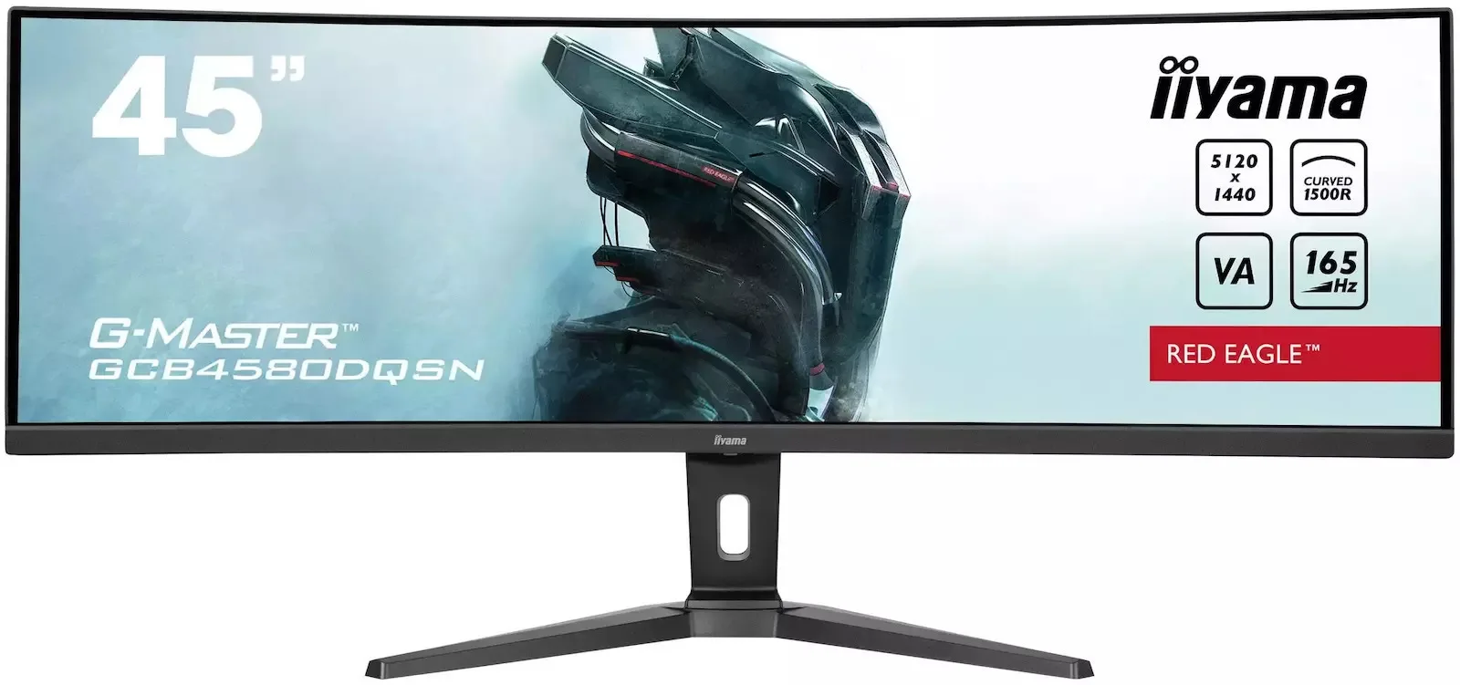 Iiyama G-MASTER GCB4580DQSN-B1 Ultrawide VA HDR Curved Gaming Monitor 45" 5120x1440 165Hz - Image 1