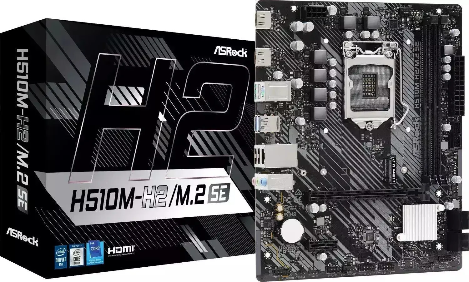 ASRock H510M-H2/M.2 SE Motherboard Micro ATX με Intel 1200 Socket 90-MXBMQ0-A0UAYZ - Image 1